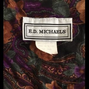 Vintage Dresses - Womens E. D. Michaels Vintage Maxi Floral Dress Vintage Dresses - Womens E. D. Michaels Vintage Maxi Floral Dress
